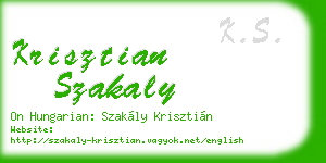 krisztian szakaly business card